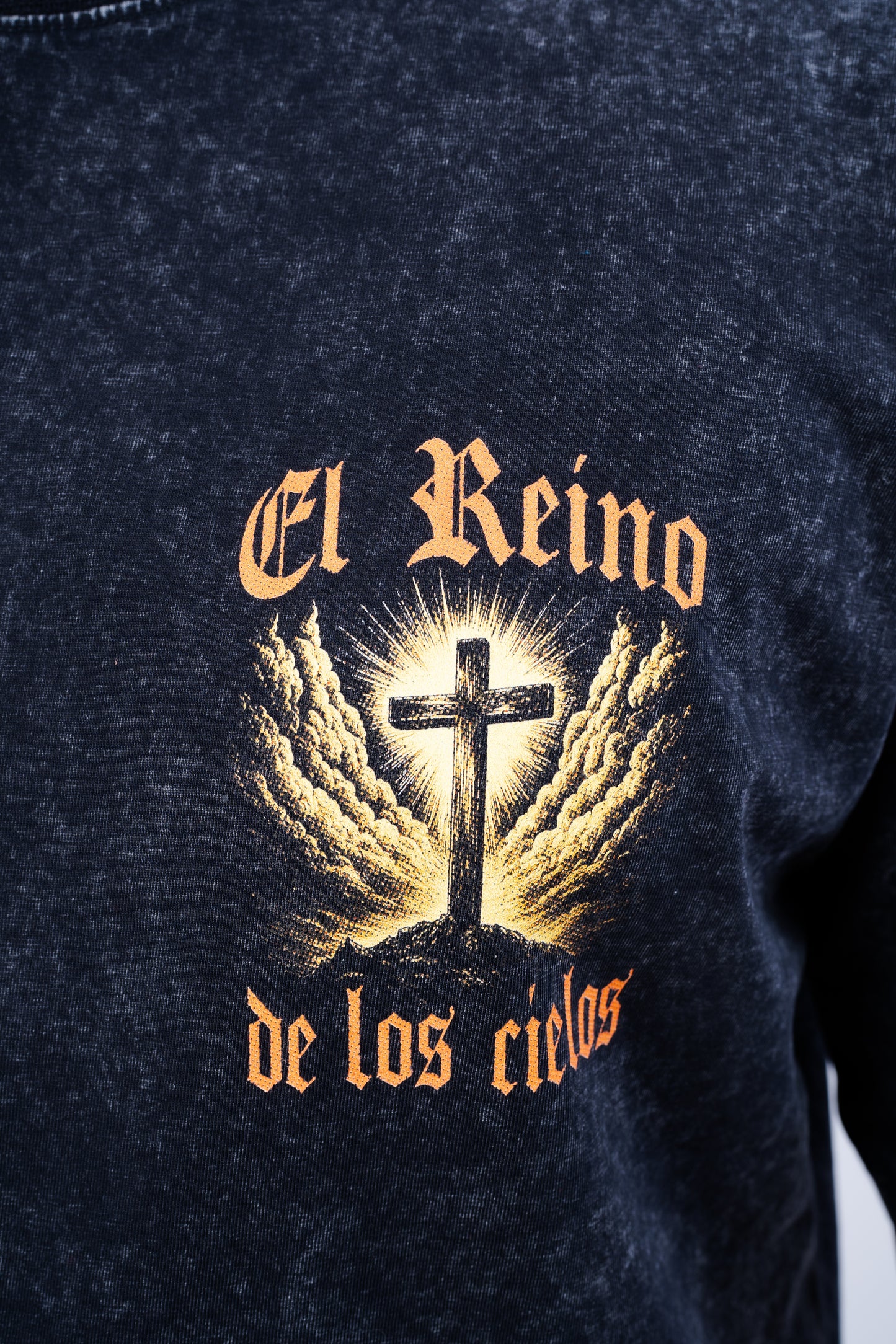 El Reino de los cielos Oversize Acid Wash