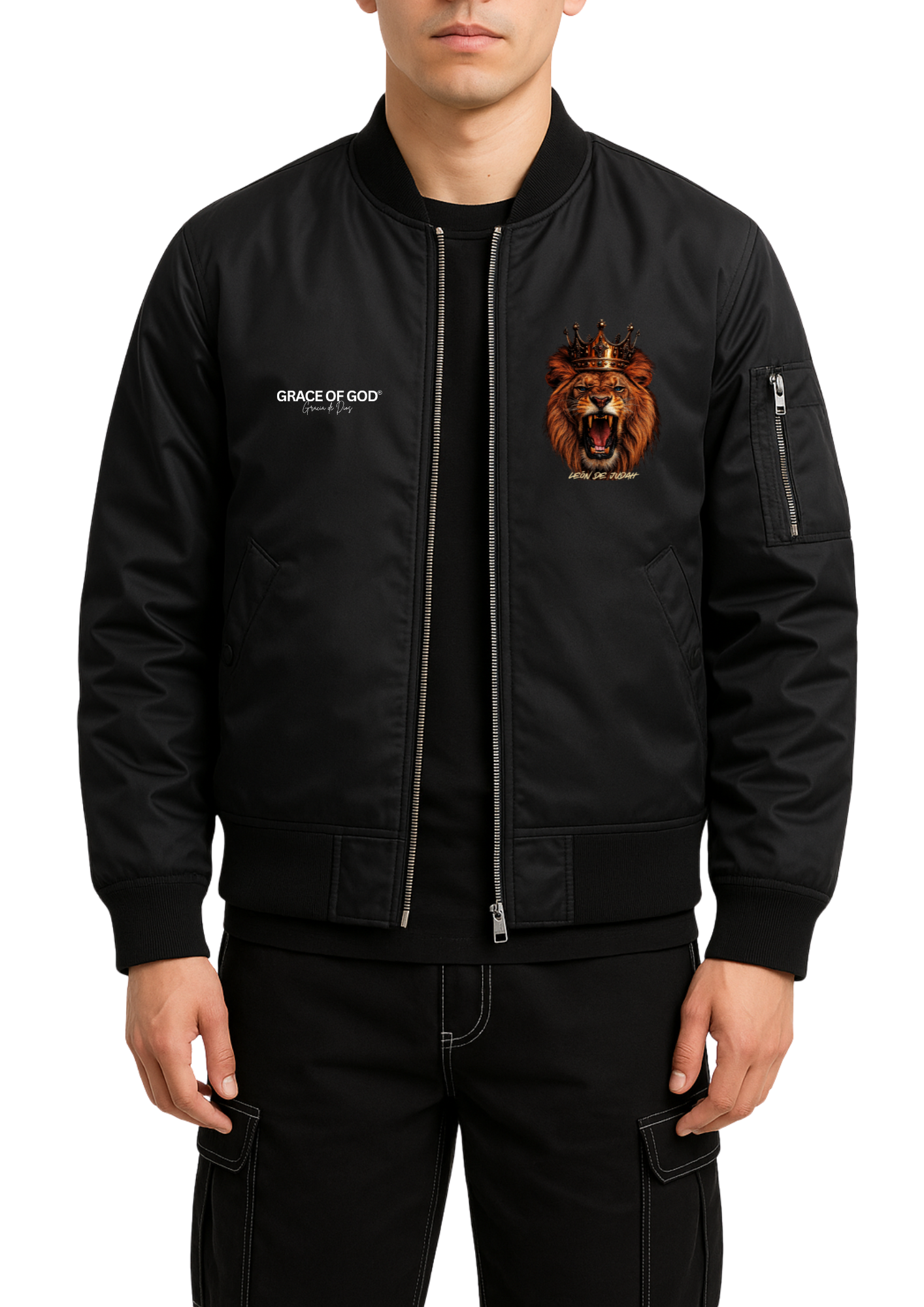 Chaqueta Bomber - León de Judah • Ap.5:5