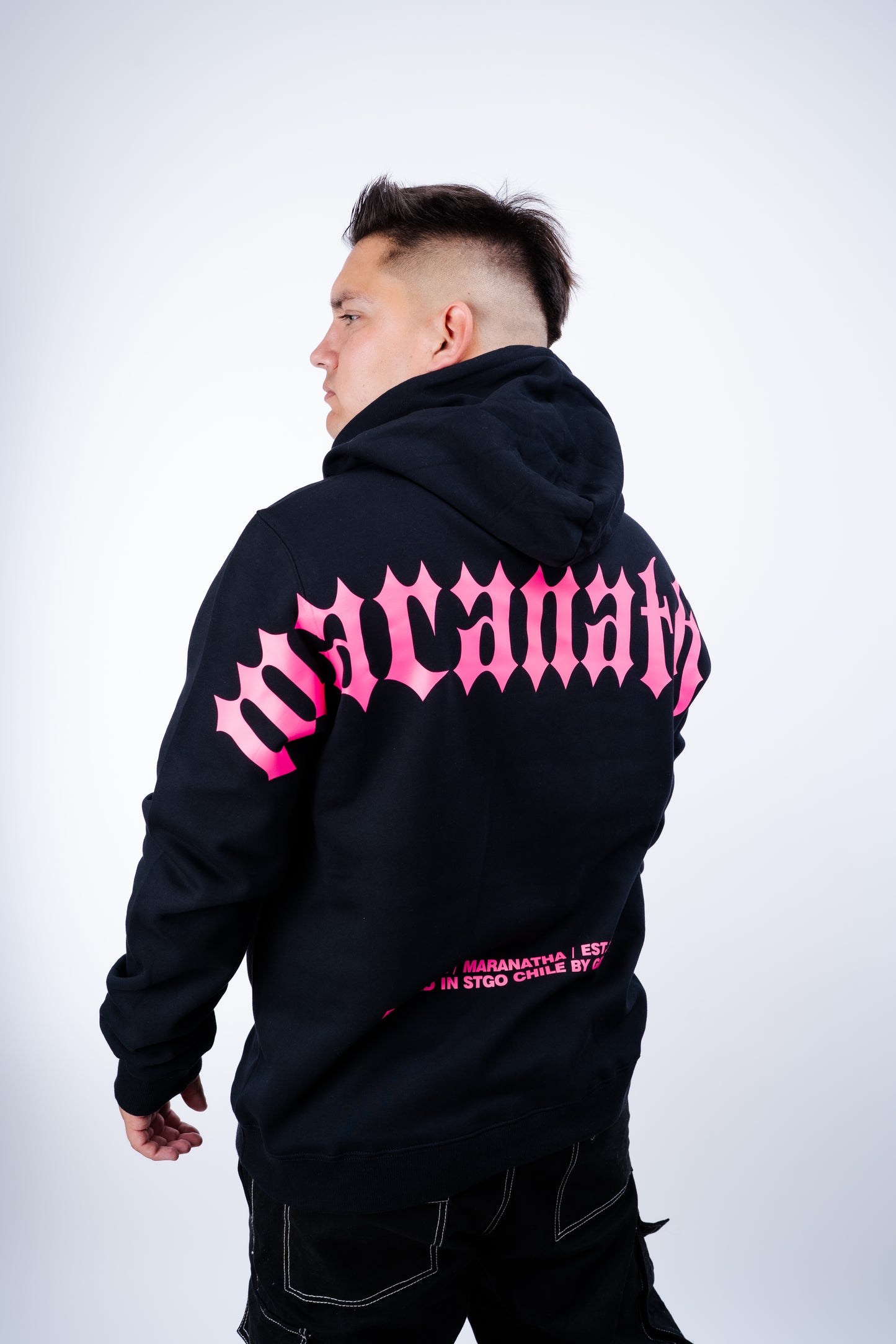 Hoodie MARANATHA  fucsia