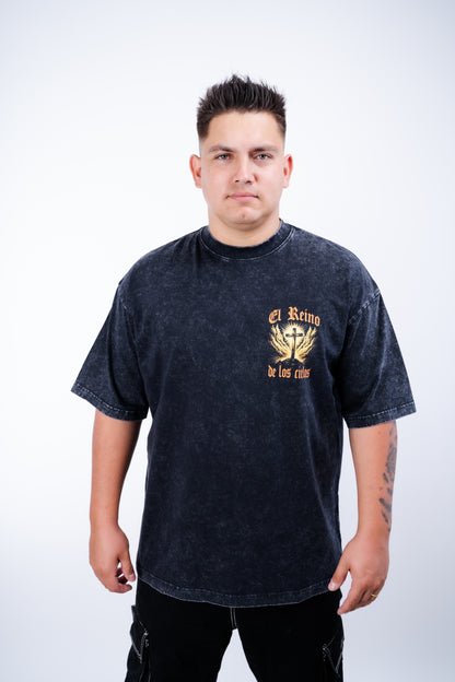El Reino de los cielos Oversize Acid Wash