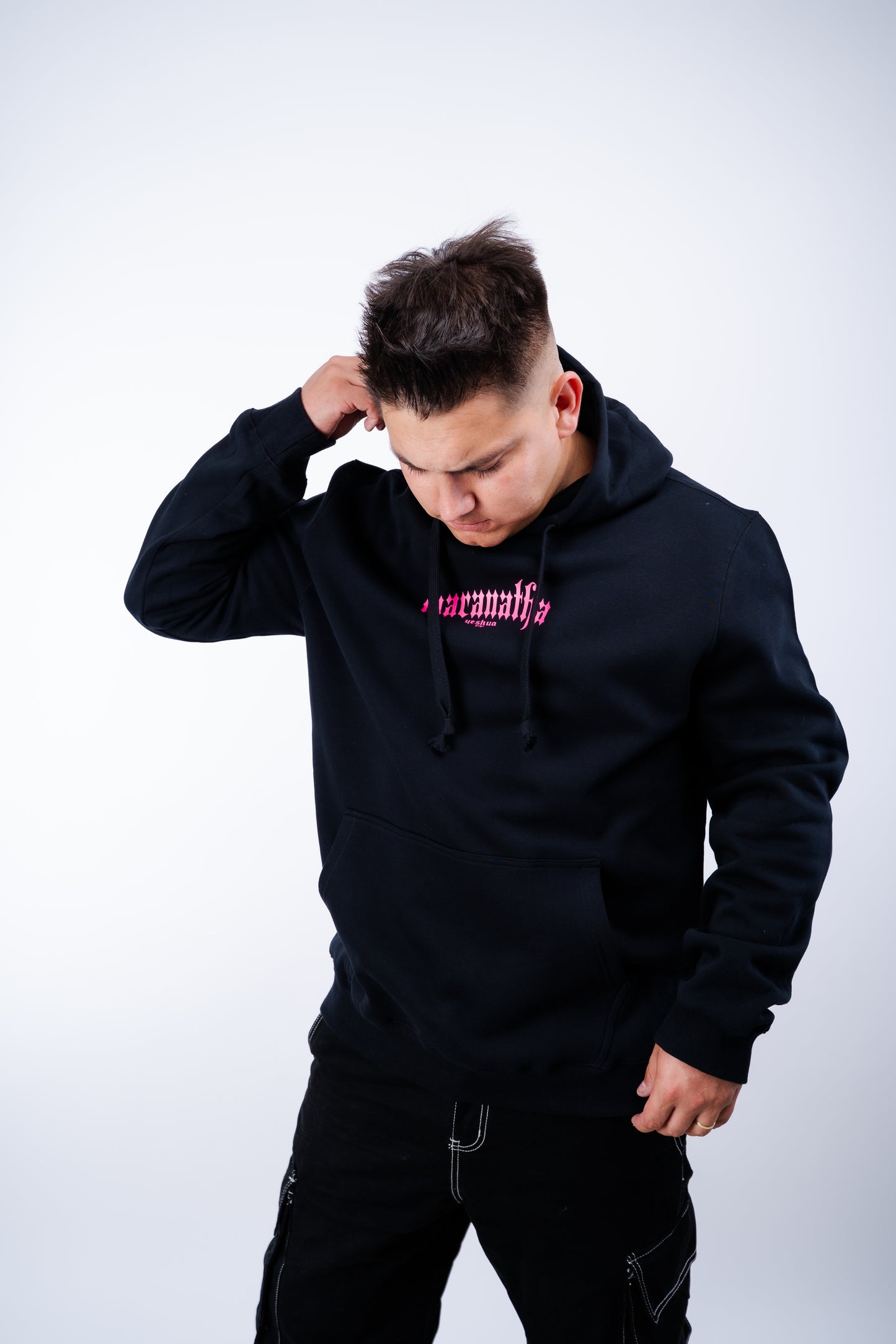 Hoodie MARANATHA  fucsia