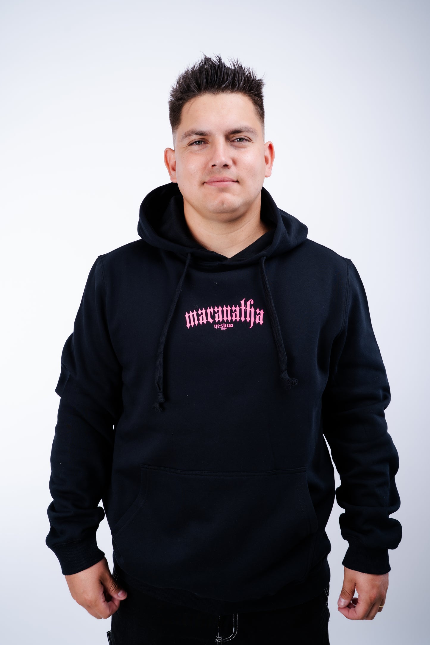 Hoodie MARANATHA  fucsia