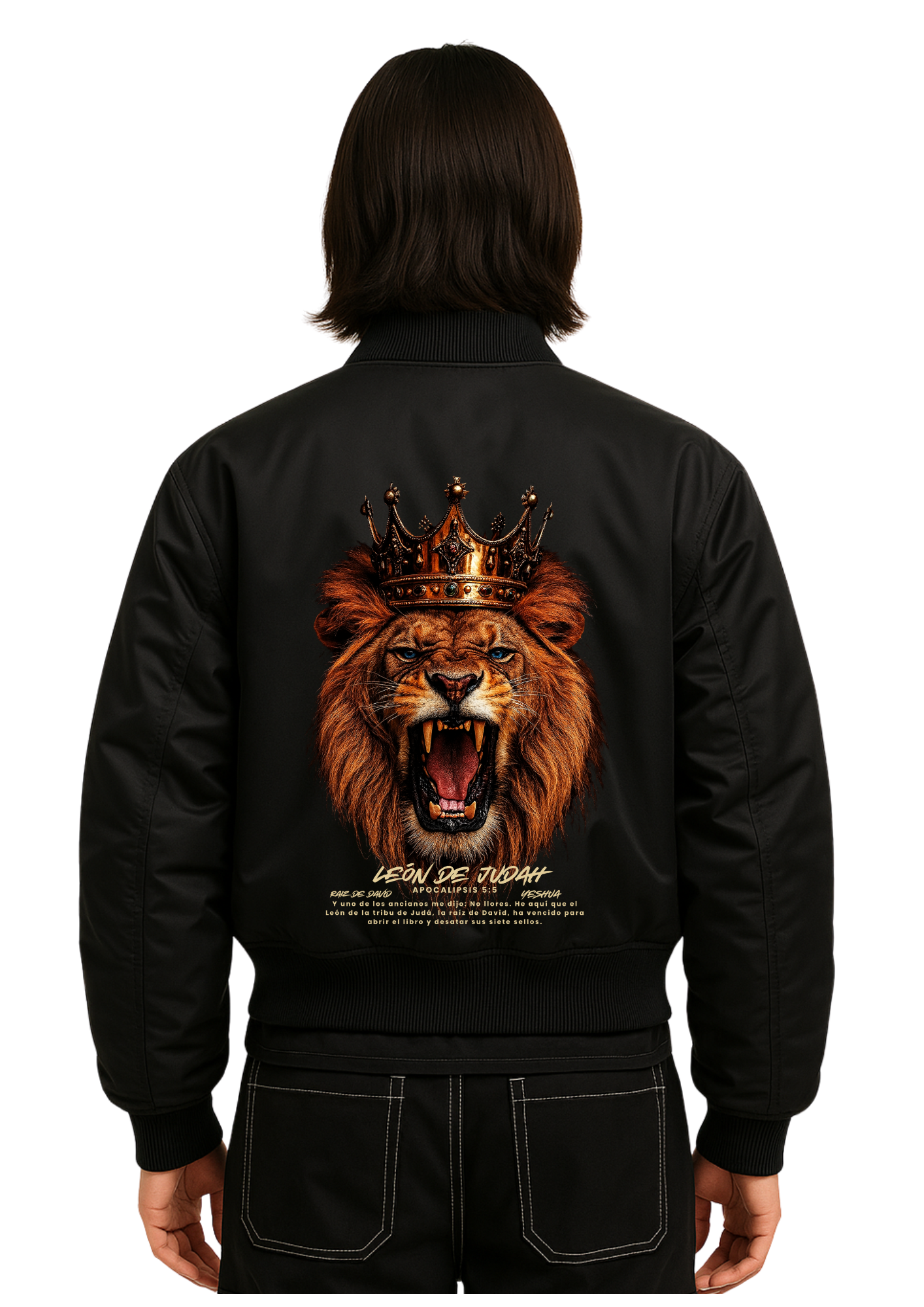 Chaqueta Bomber - León de Judah • Ap.5:5