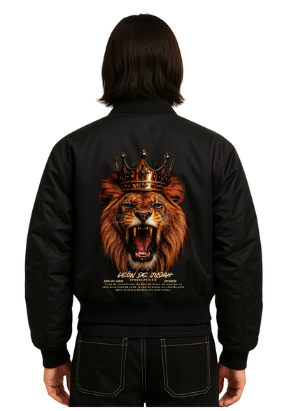 Chaqueta Bomber - León de Judah • Ap.5:5