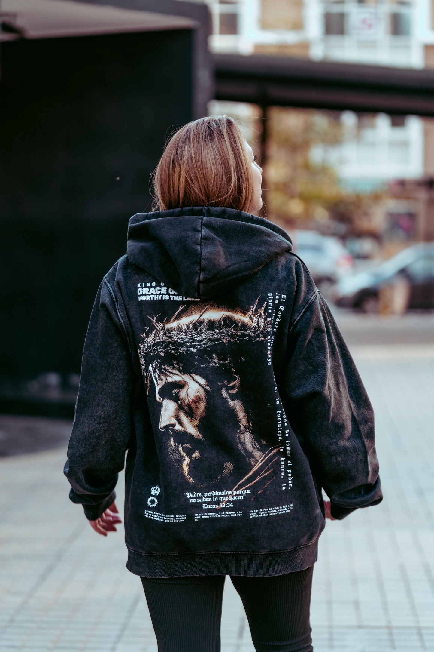 Hoodie Acid Wash Jesus is King